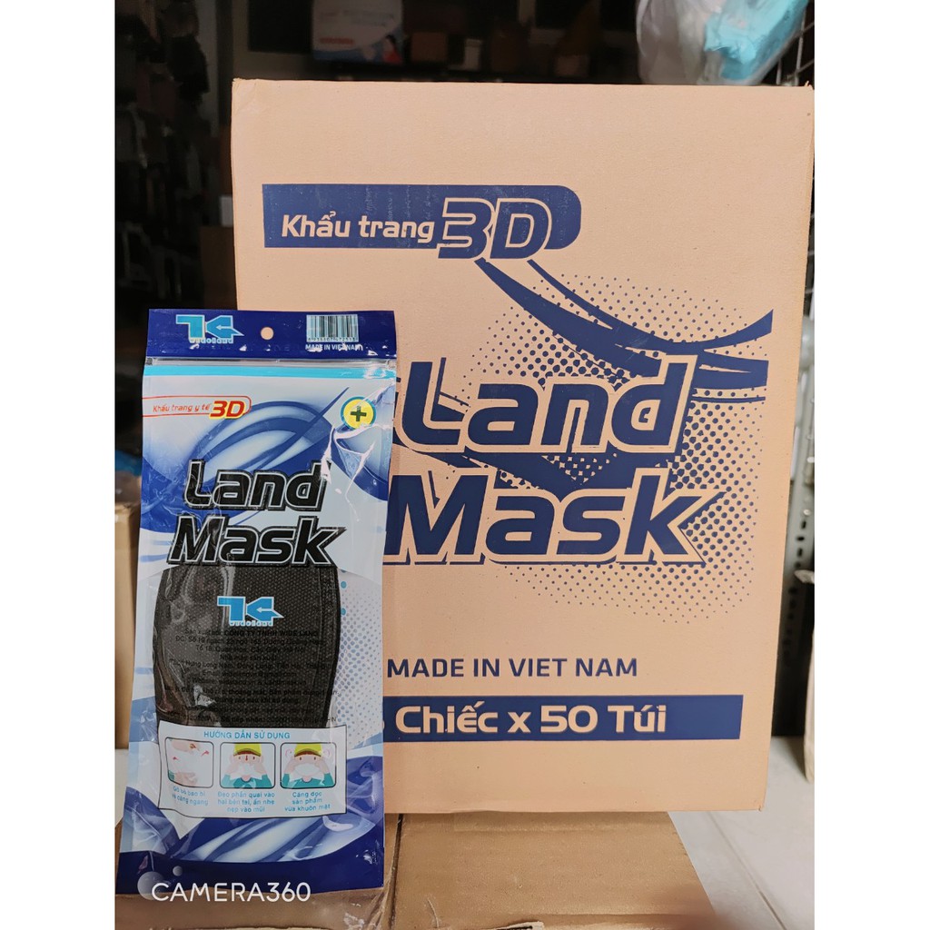 Khẩu Trang 4D LANDMASK Thùng 50 bich 300c Đủ Màu