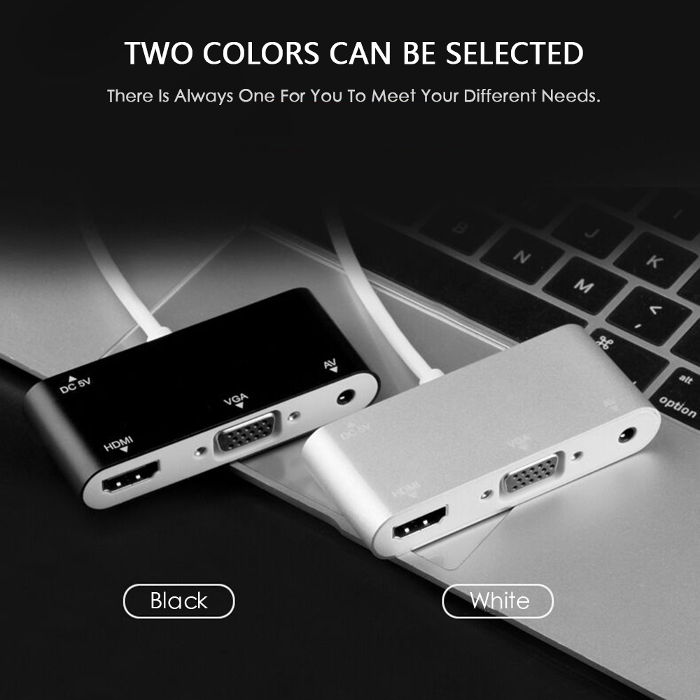 Dây cáp chuyển đổi từ cổng lightning sang HDMI VGA 3.5mm | BigBuy360 - bigbuy360.vn