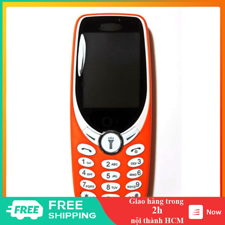 Điện thoại 🤗 Freeship 🤗 Nokia 3330 bản 2018 màn hình to nút nhấn bự pin trâu 2 ngày bắt sóng tốt - DT0032