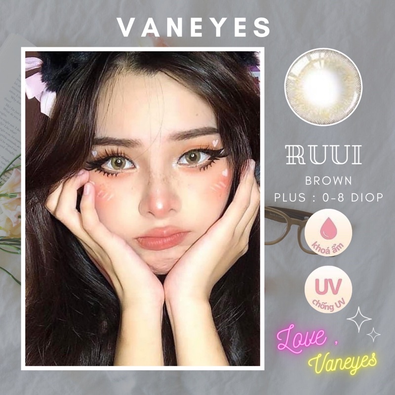 Lens Ruui Brown/ lens nâu tây
