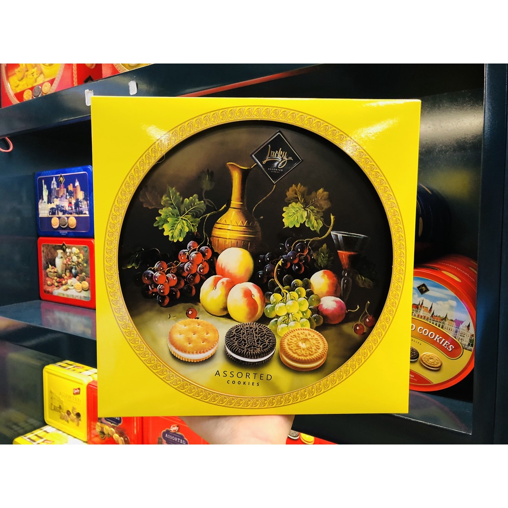Bánh nhập khẩu thái lan Lucky Assorted tròn 310g