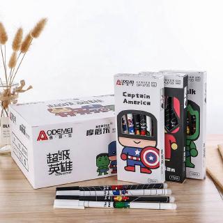 4 mảnh Bút siêu anh hùng nguyên thân bút hoạt hình bút dễ thương bút kute viết gel màu Màu xanh