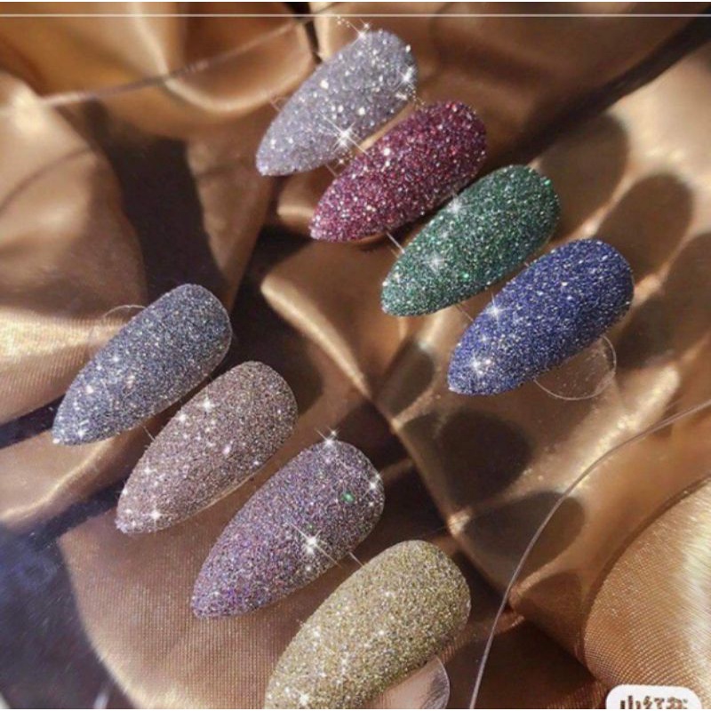 Nhũ rắc plash siêu sáng..set 8 hũ.Nhũ móng nail.makeup