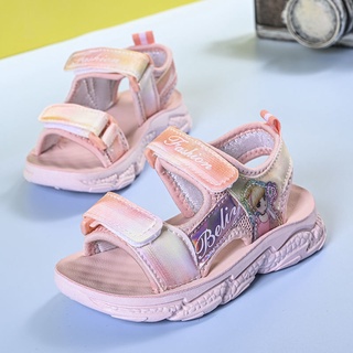 Yeezy xăng đan công chúa đế mềm thời trang mùa hè 2021 cho bé gái tiểu học