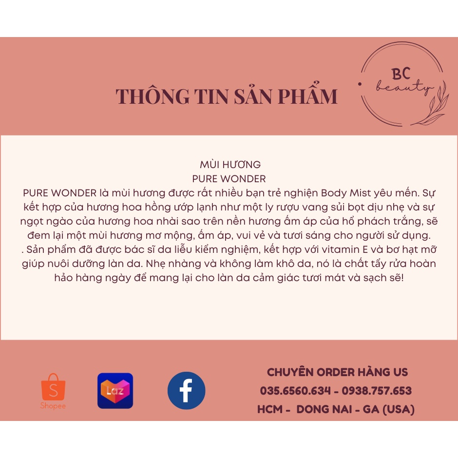 Trọn Bộ Bath And Body Works Hương Pure Wonder | Sữa Tắm Hương Nước Hoa, Xịt Thơm Body, Kem Dưỡng Ẩm Nhập Khẩu USA 100%