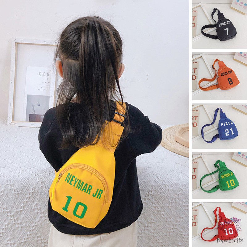 Túi đeo chéo vải canvas màu trơn thời trang Hàn Quốc cho bé