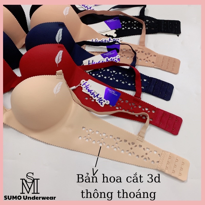 Áo lót nữ su đúc lông vũ  bản áo cắt 3d thoáng, nâng đẩy ngực đẹp. Áo ngực nữ không gọng L2033. Ảnh và video thật