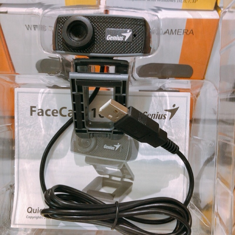 Webcam Genius FaceCam 1000X V2, Độ phân giải HD720P 1280x720, zoom 3X ,tích hợp microphone chính hãng