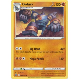 Thẻ bài pokemon golurk - 83/172 - rare