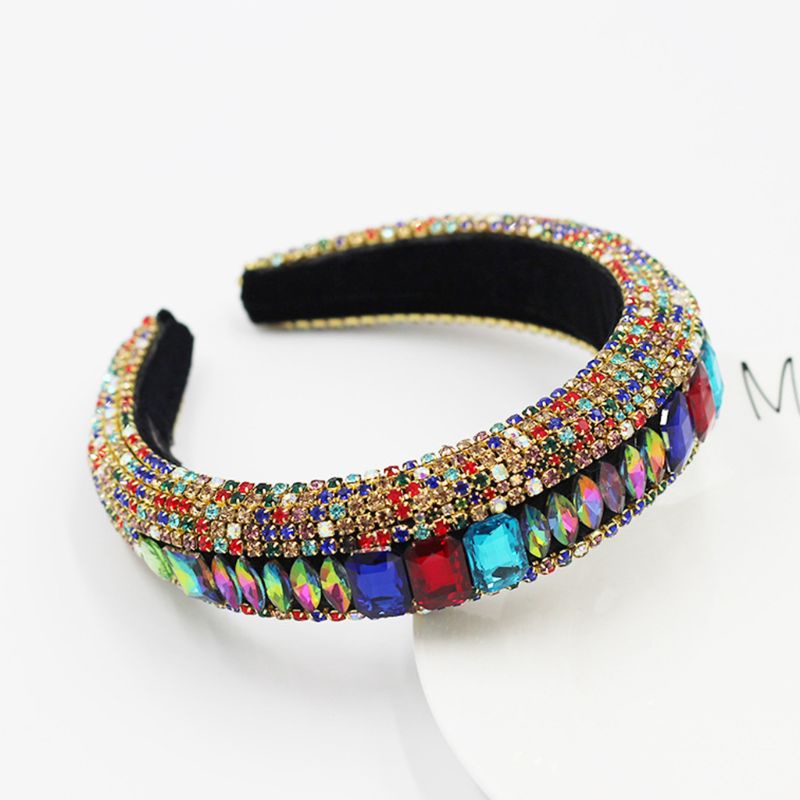 Băng Đô Nhung Đính Đá Pha Lê Lấp Lánh Sang Trọng Cho Nữ