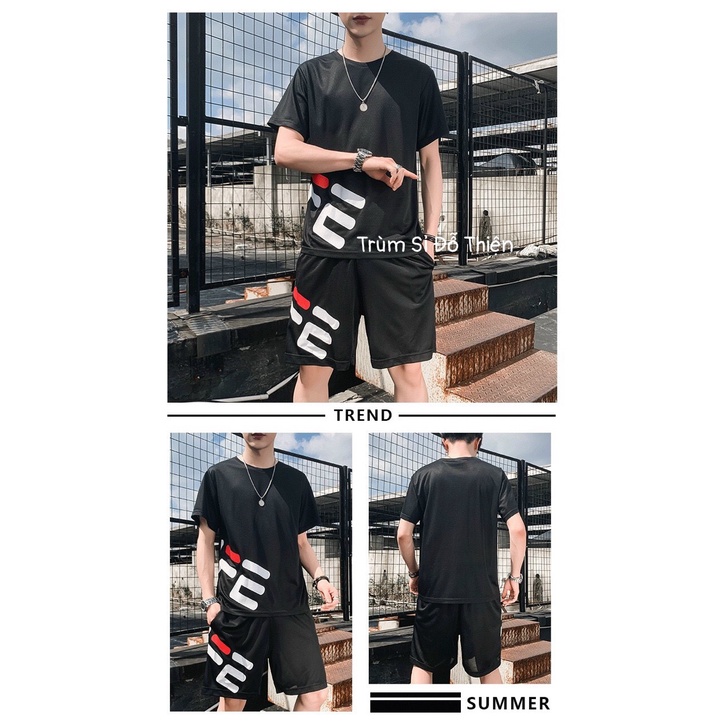 ĐỒ BỘ NAM  FREESHIP  BỘ THỂ THAO TẬP GYM MẶC NHÀ NAM =E MẪU MỚI BỘ CỘC TAY NAM PHONG CÁCH TRẺ TRUNG NĂNG ĐỘNG