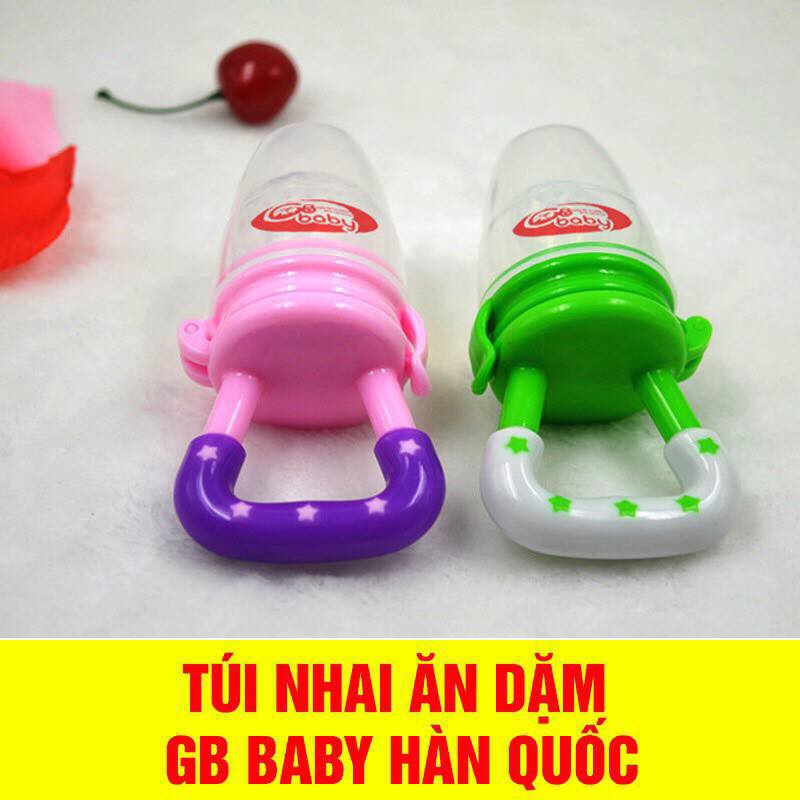 Núm nhai ăn dặm chống hóc cho bé (có hộp) logo chuẩn hãng GB baby