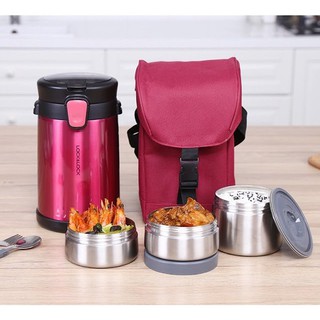 Bộ hộp cơm giữ nhiệt Lock&Lock 
Easy Take bằng Inox LHC8034 2L