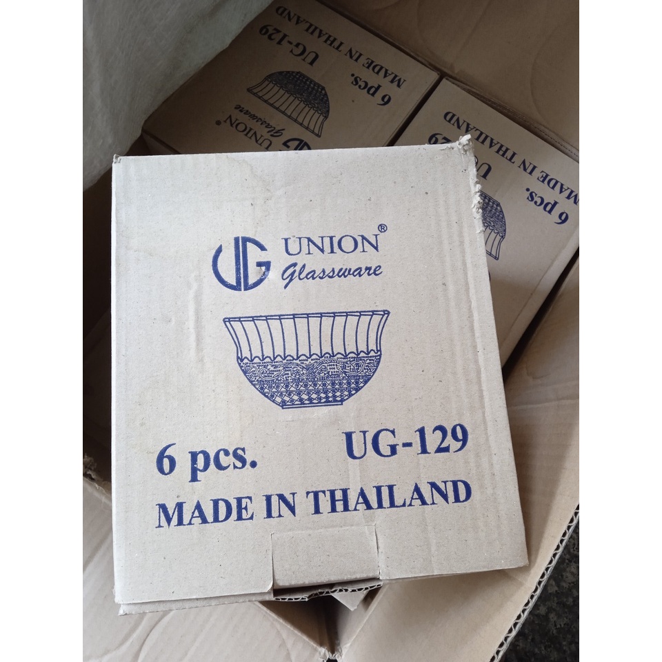 SÉT 6 TÔ THỦY TINH UNION GLASSWARE UG-129