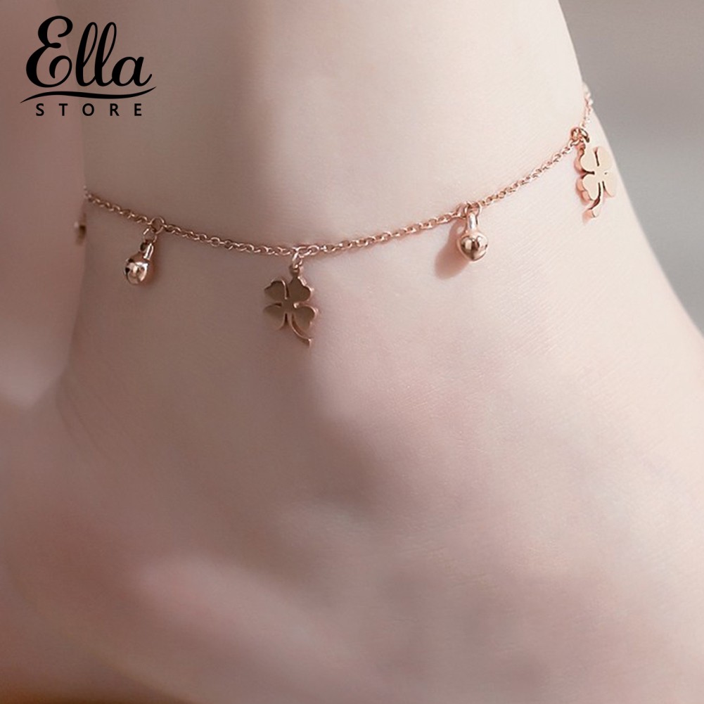 Lắc chân kiểu xích mặt hình cỏ may mắn đáng yêu | BigBuy360 - bigbuy360.vn