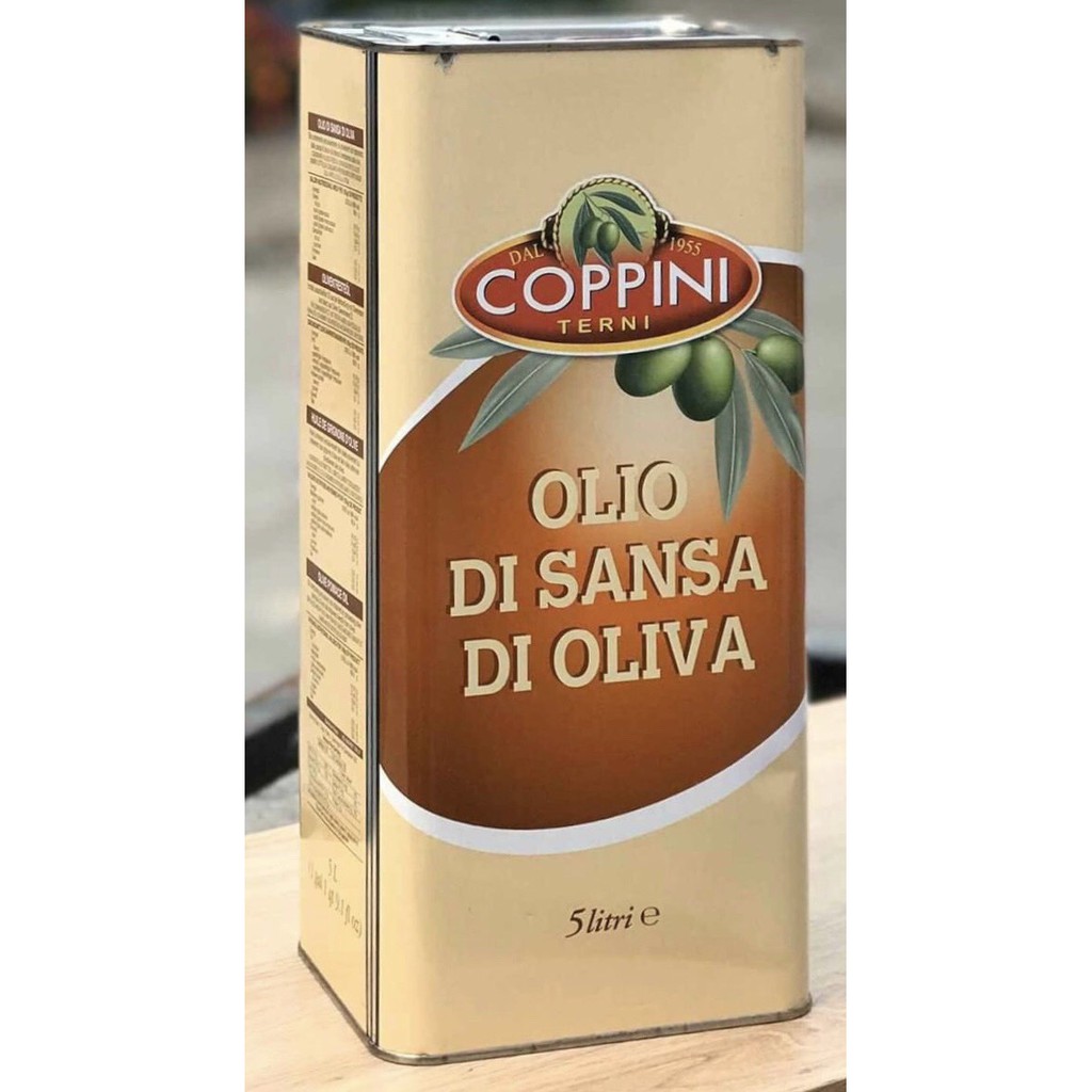 COPPINI -Dầu olive tinh luyện (POMACE)DÙNG NẤU ĂN- NHẬP KHẪU Ý-CAN 5 L