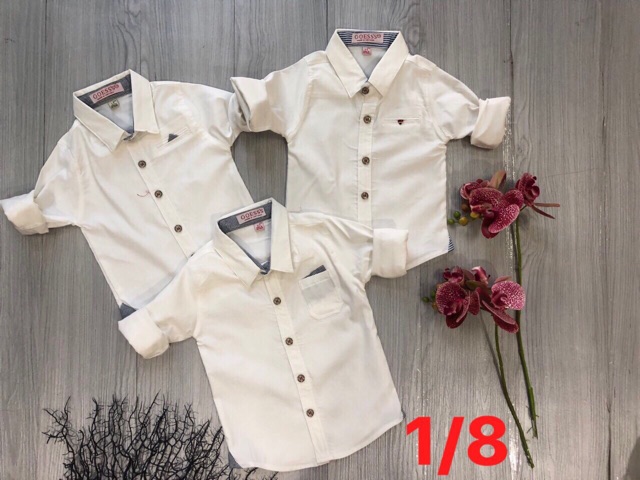 [ XẢ HÀNG ]Áo sơ mi dài tay cho bé trai, chất vải lenni cotton đẹp,mịn, mát, cực co dãn