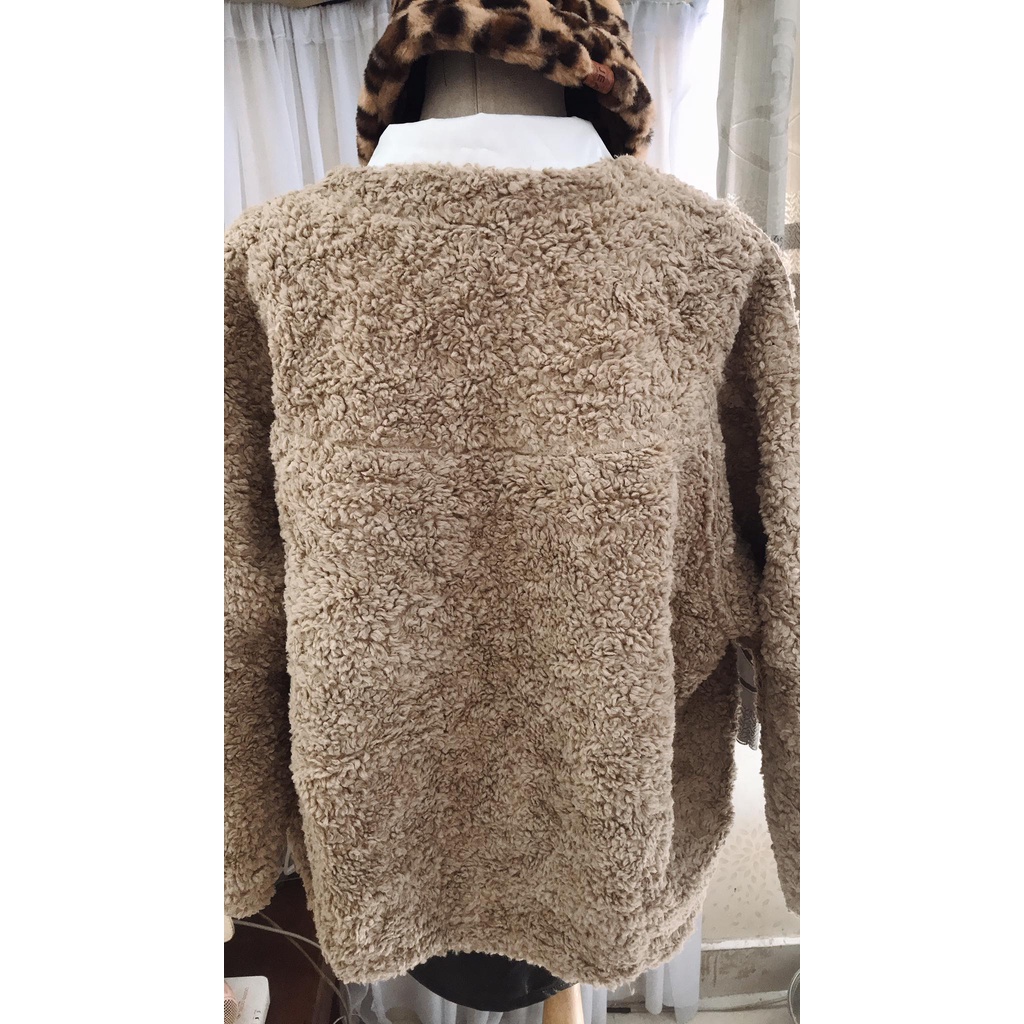 Khoác lông thỏ nude