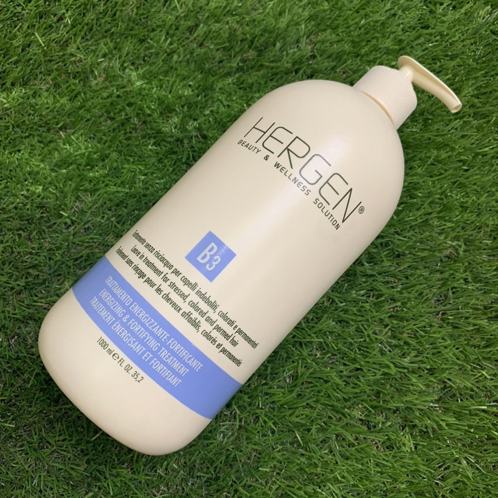 Mỡ dưỡng xả khô Hergen B3 Leave-in Treatment for stressed, colored and permed hair 1000ml