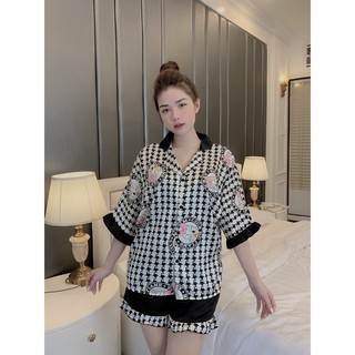 Đồ Bộ Lụa Latin - Tay Cánh Dơi Quần Đùi (P1)