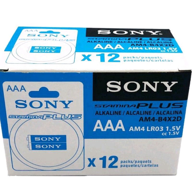 Pin AAA Sony Stamina Plus extra power, LR03 dung lượng cao an toàn với môi trường.