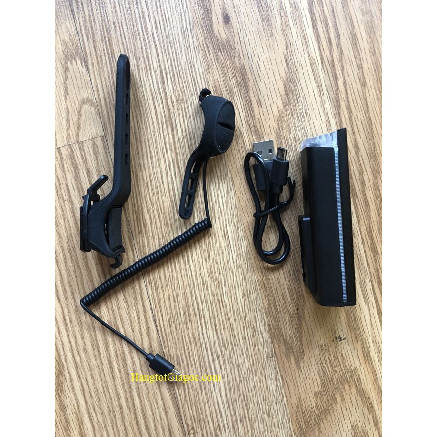 Đèn pin xe đạp có còi điện, siêu sáng, sạc USB, chống nước cao cấp – DX07