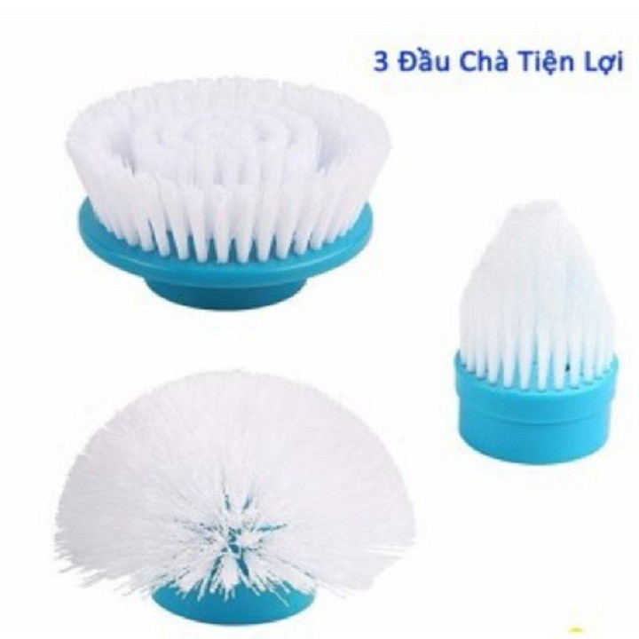 Chổi Điện Sạc Đa Năng 3 Đầu Thay Đổi Spin 300 RPM
