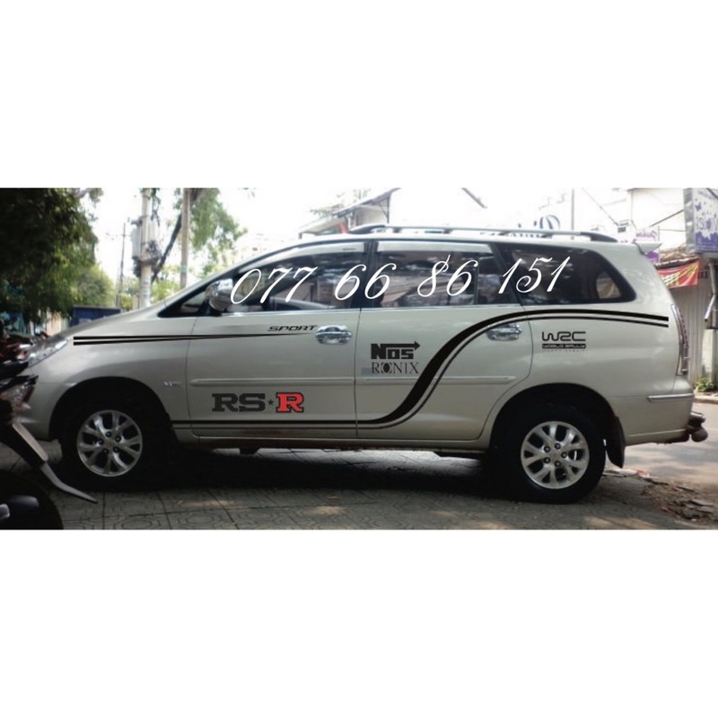 Tem Dán Sườn Xe Innova