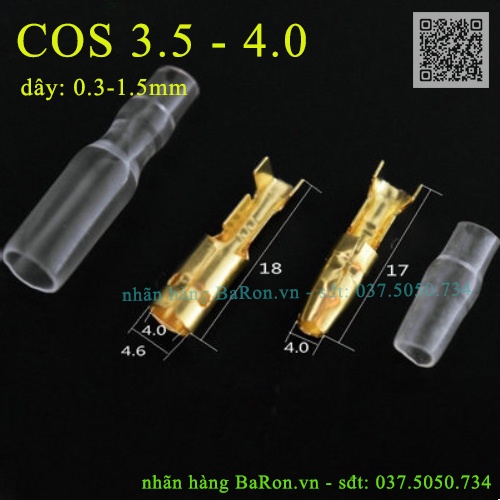 Cos đạn tròn 3.5 thường dùng trong xe máy các loại
