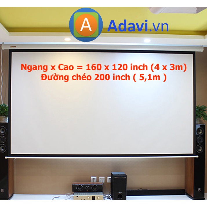 Màn Chiếu Điện Tử Da-Lite 200 inch tỷ lệ 4 3