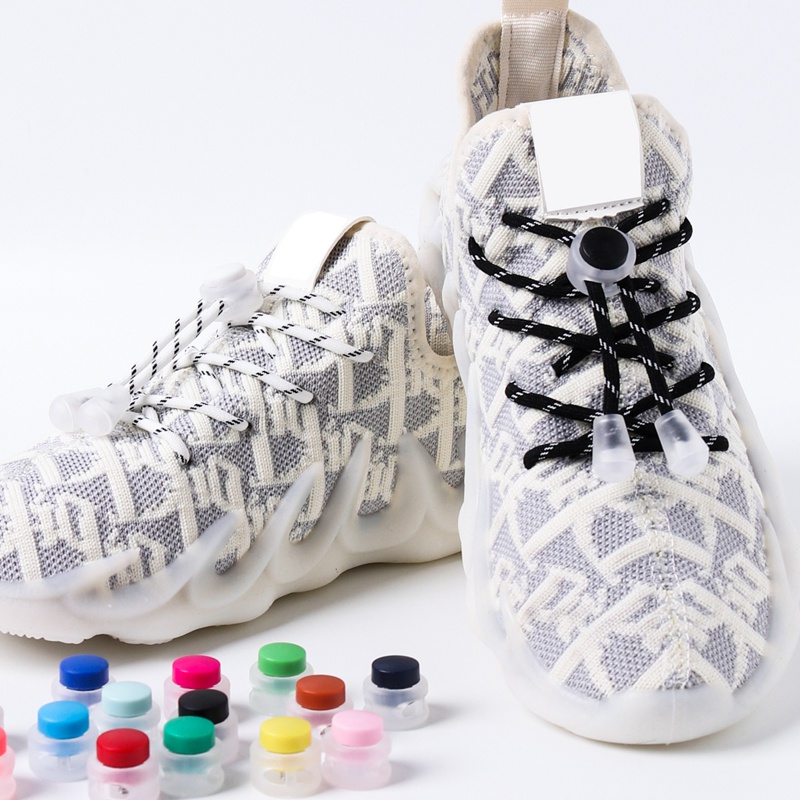 Dây Cao Su Buộc Giày Nhanh Chóng Mặt Tròn Co Giãn Không Cần Buộc