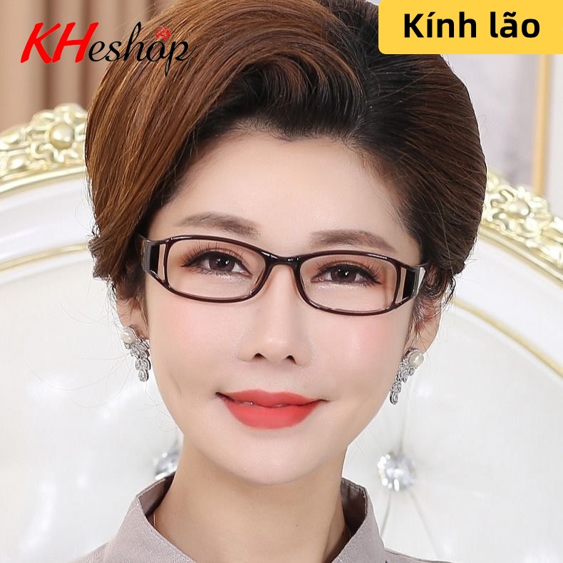 Kính lão thi, viễn thị cho nữ in hoa văn độc đáo nhã nhặn, phù hợp đọc báo xem điện thoại  mã Y018
