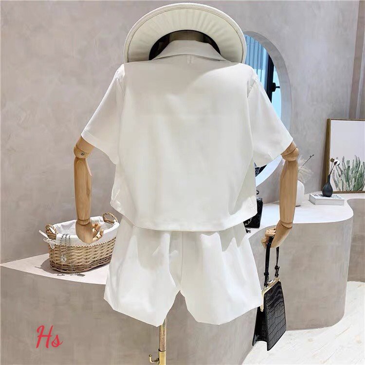 Set Bộ Jumpsuit Đùi Kèm Áo Khoác Phong Cách Unisex Có Ảnh Thật + Video M.Store | BigBuy360 - bigbuy360.vn