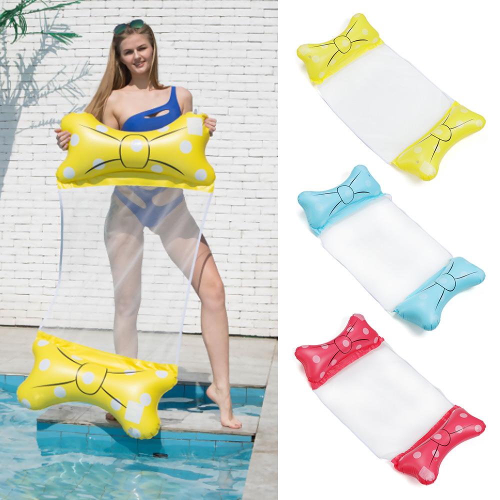 Phao Bơi Bơm Hơi Bằng PVC Hình Nơ Phong Cách Thể Thao