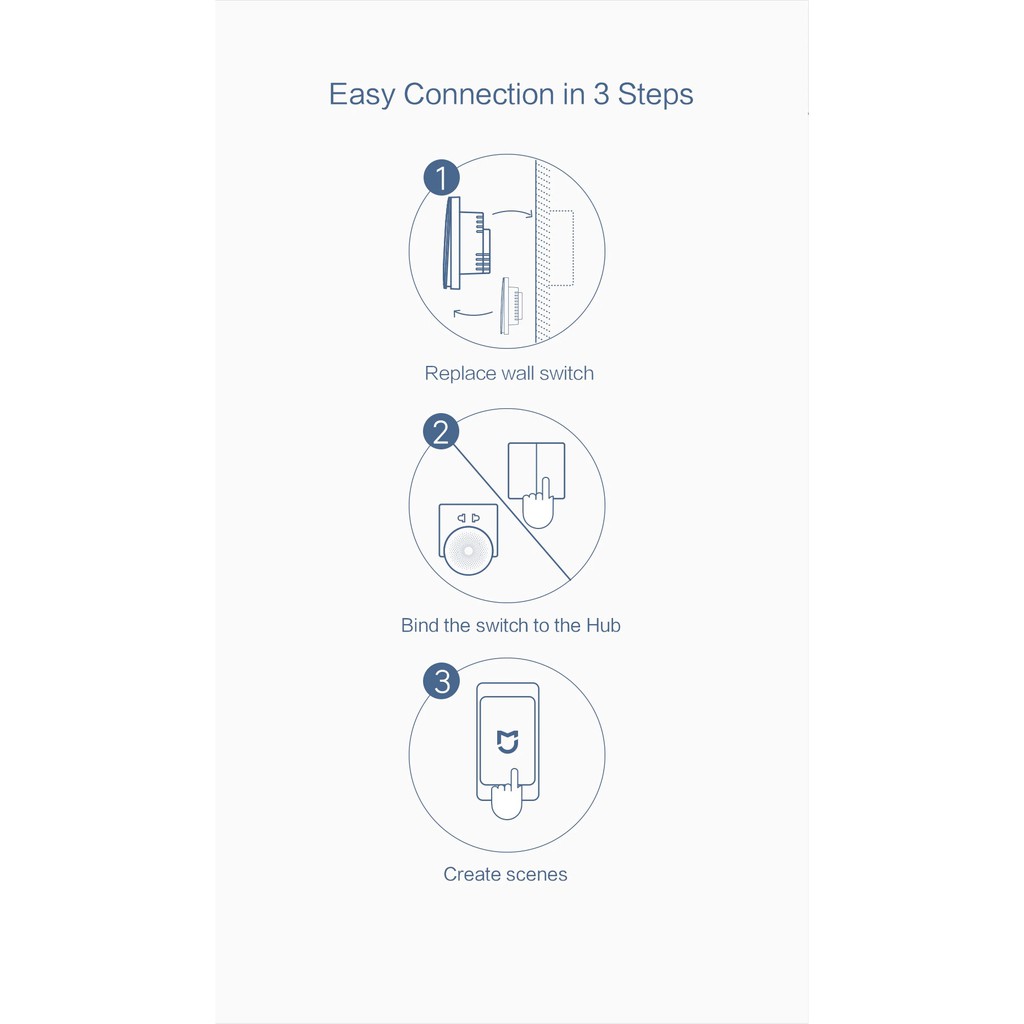 Công Tắc Thông Minh Aqara D1 Zigbee Bản Mới 2020 - Aqara Xiaomi D1 Âm Tường Hỗ Trợ Homekit Chính Hãng