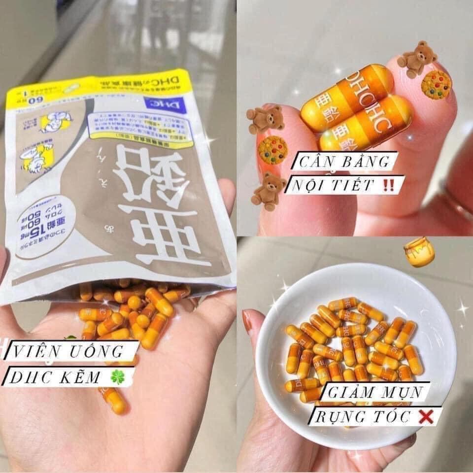 Viên Uống Bổ Sung Kẽm DHC 60 Ngày