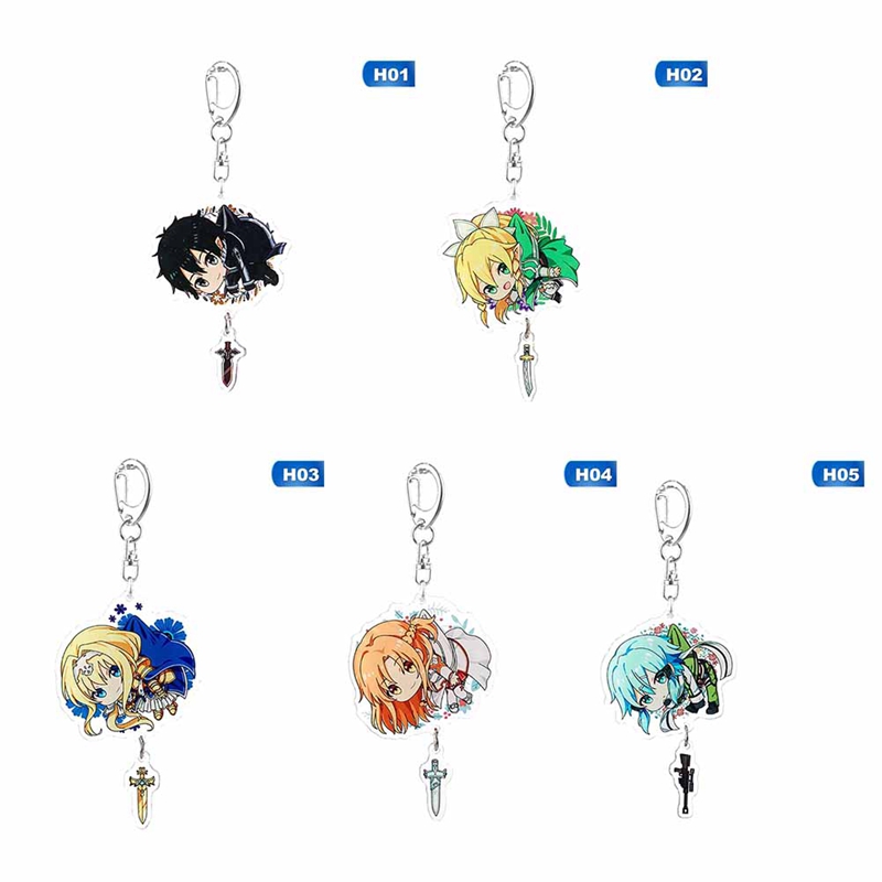 Móc Khóa Hình Nhân Vật Hoạt Hình Sword Art Online