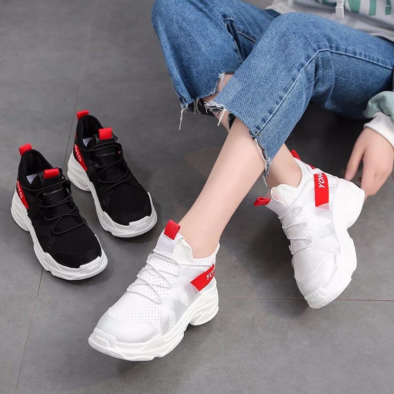 Giày Thể Thao Gót Đỏ Yohji Yamamoto