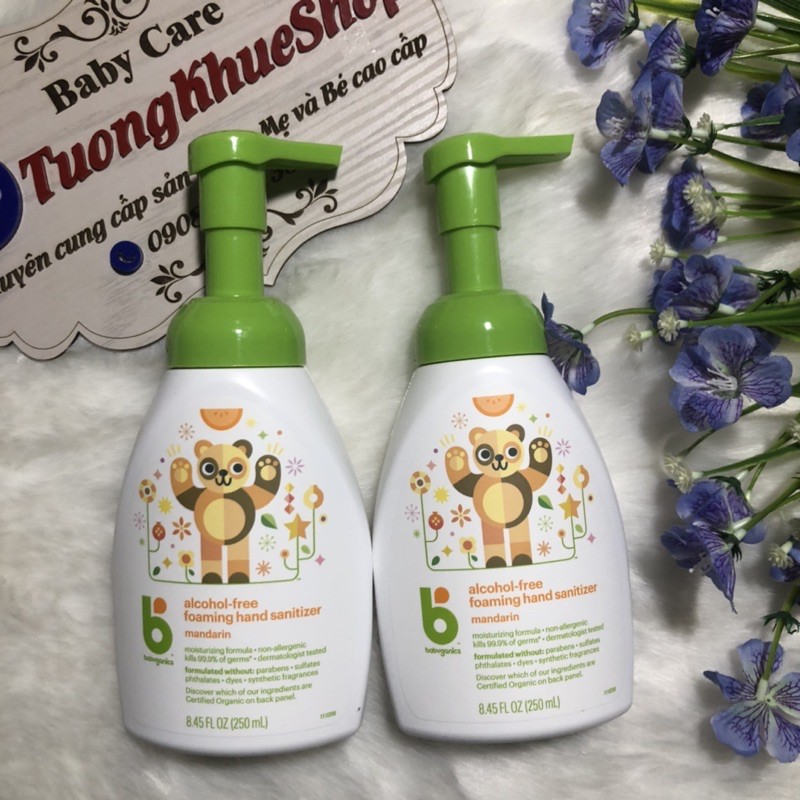 Date 2023 Nước Rửa tay khô Babyganics 50ml - Mỹ