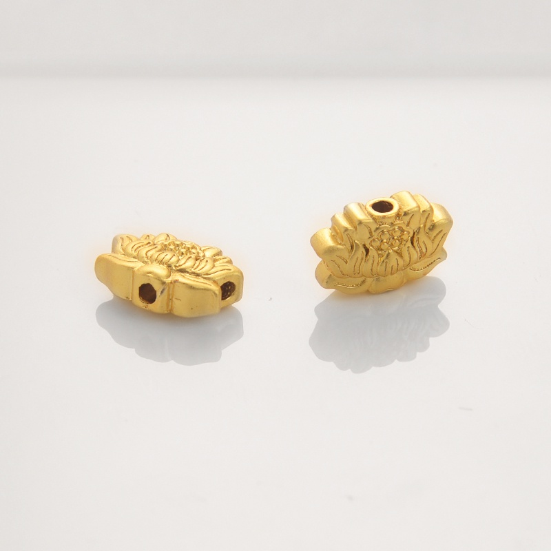 Hạt Cườm Hình Hoa Sen Màu Vàng Kim Dùng Làm Trang Sức diy