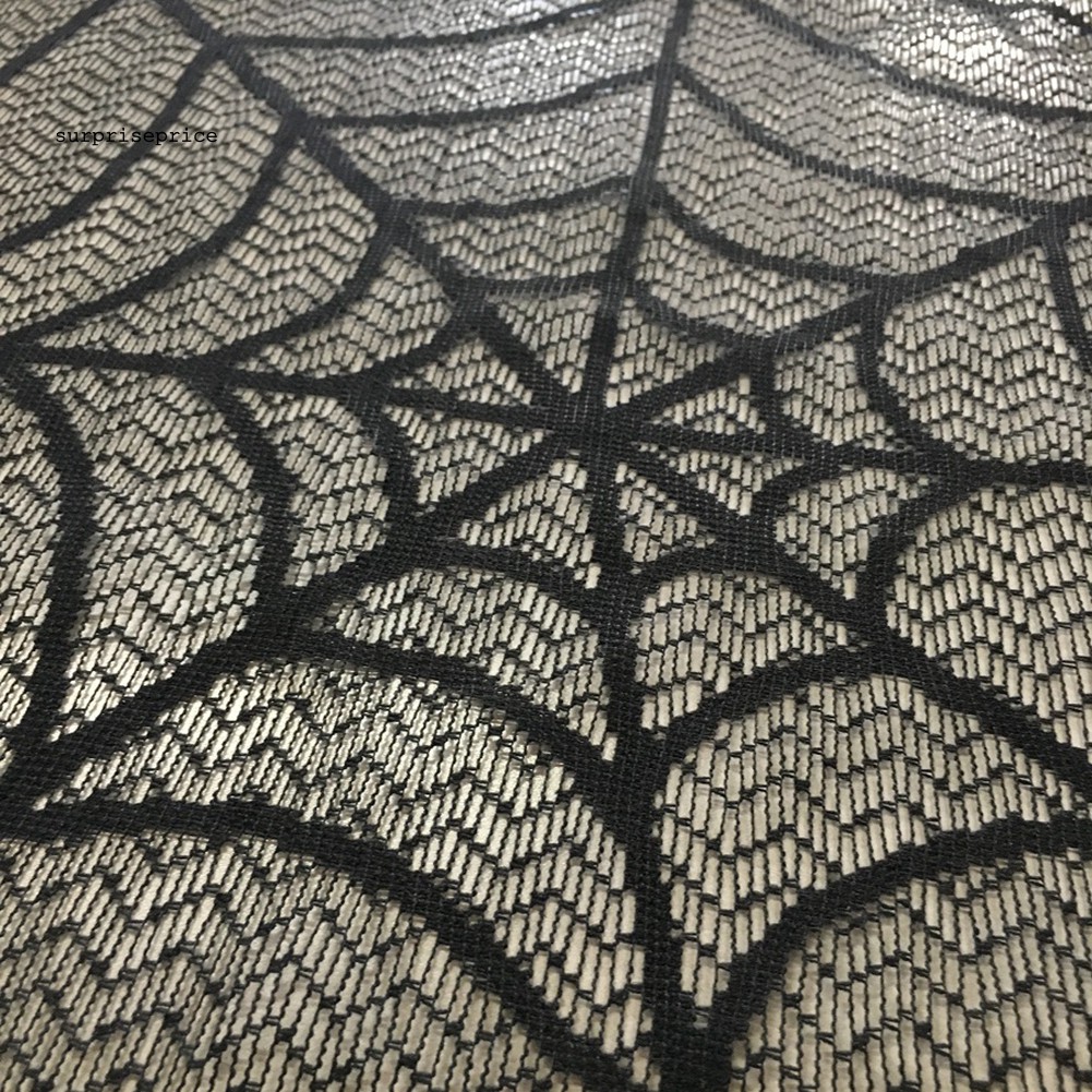 Khăn trải bàn hình mạng nhện trang trí tiệc Halloween độc đáo