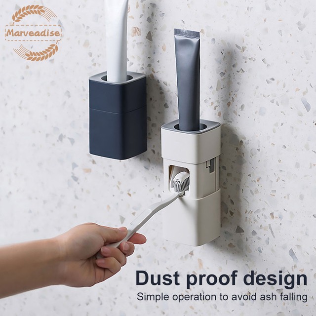 Dụng Cụ Lấy Kem Đánh Răng Tự Động Gắn Tường Tiện Lợi