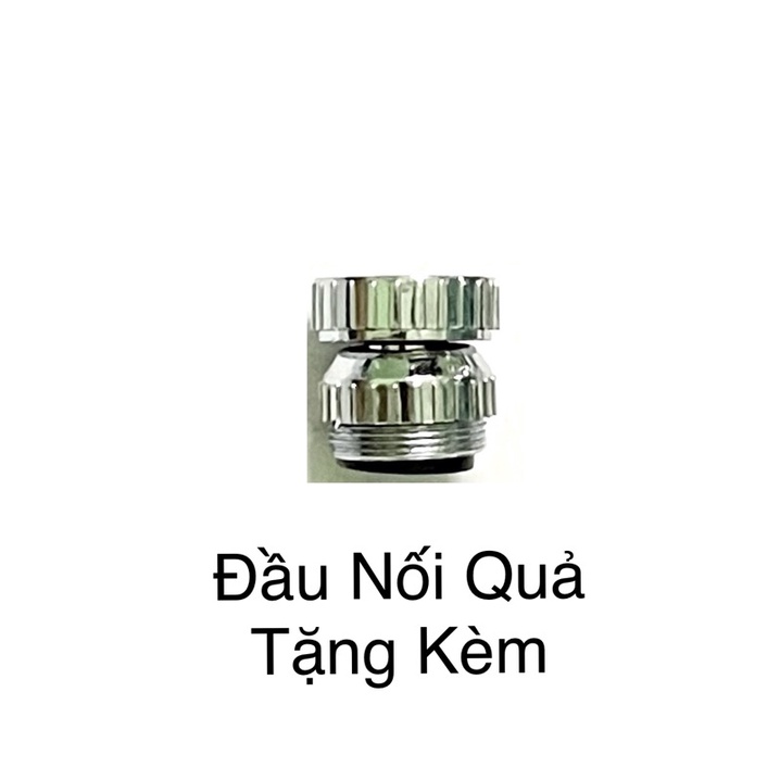 Đầu nối ngổng rửa bát tăng áp cứng xoay 360 độ tặng kèm nối xoay