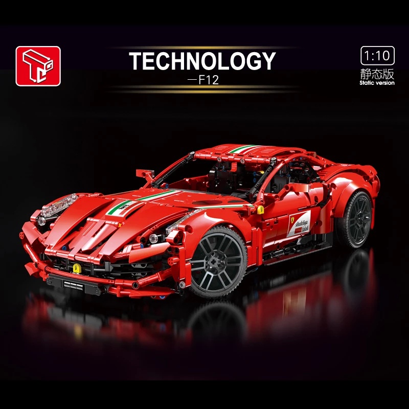 Đồ chơi Lắp ráp Mô hình siêu xe TGL T5001 1:10 Ferrari F12