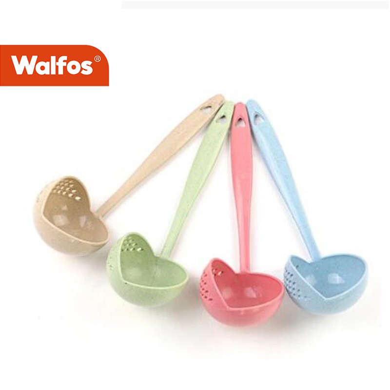 Dụng cụ ăn dặm WALFOS tay cầm dài hai trong một với bộ lọc phụ kiện bếp nấu ăn