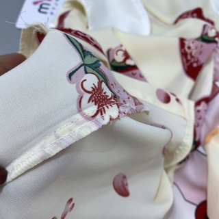 Quần áo pijama bé gái cộc đùi cổ sen, chất lụa mango