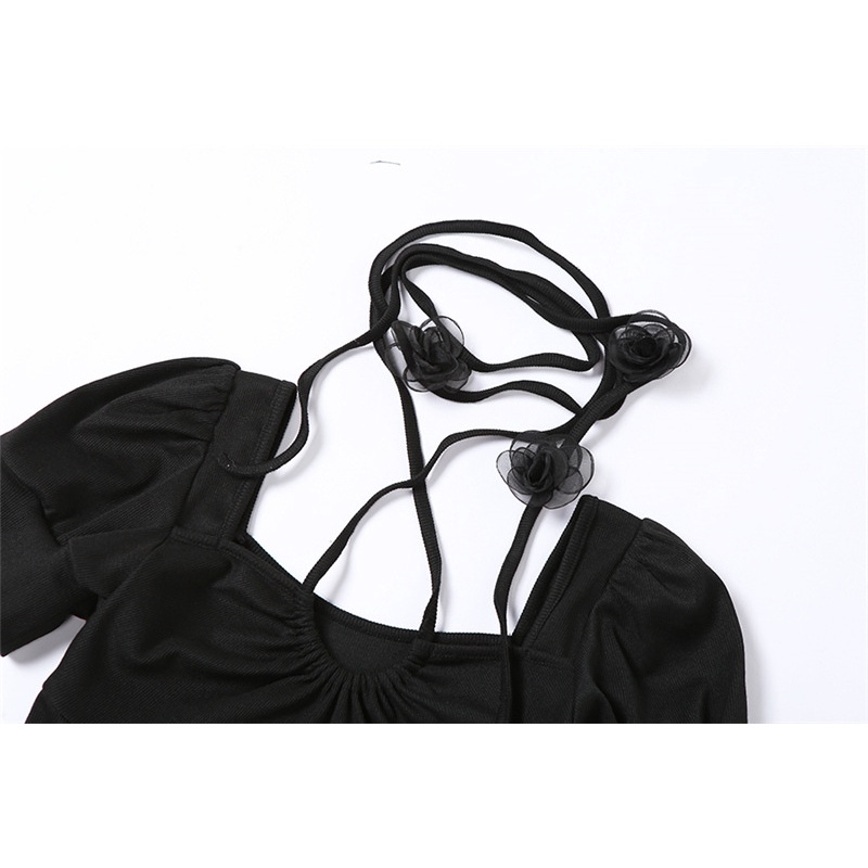 Áo Thun Ngắn Tay Thêu Hoa Thời Trang Dành Cho Nữ