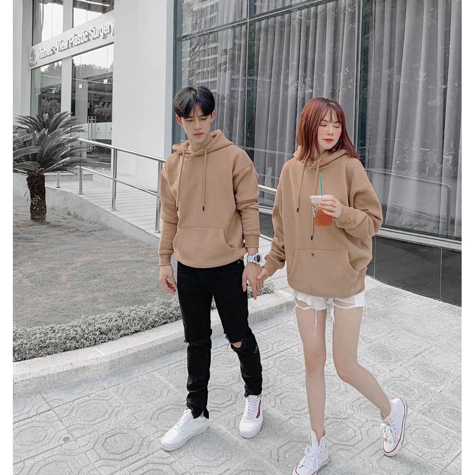 bán buôn áo hoodie nâu đôi nam và nữ