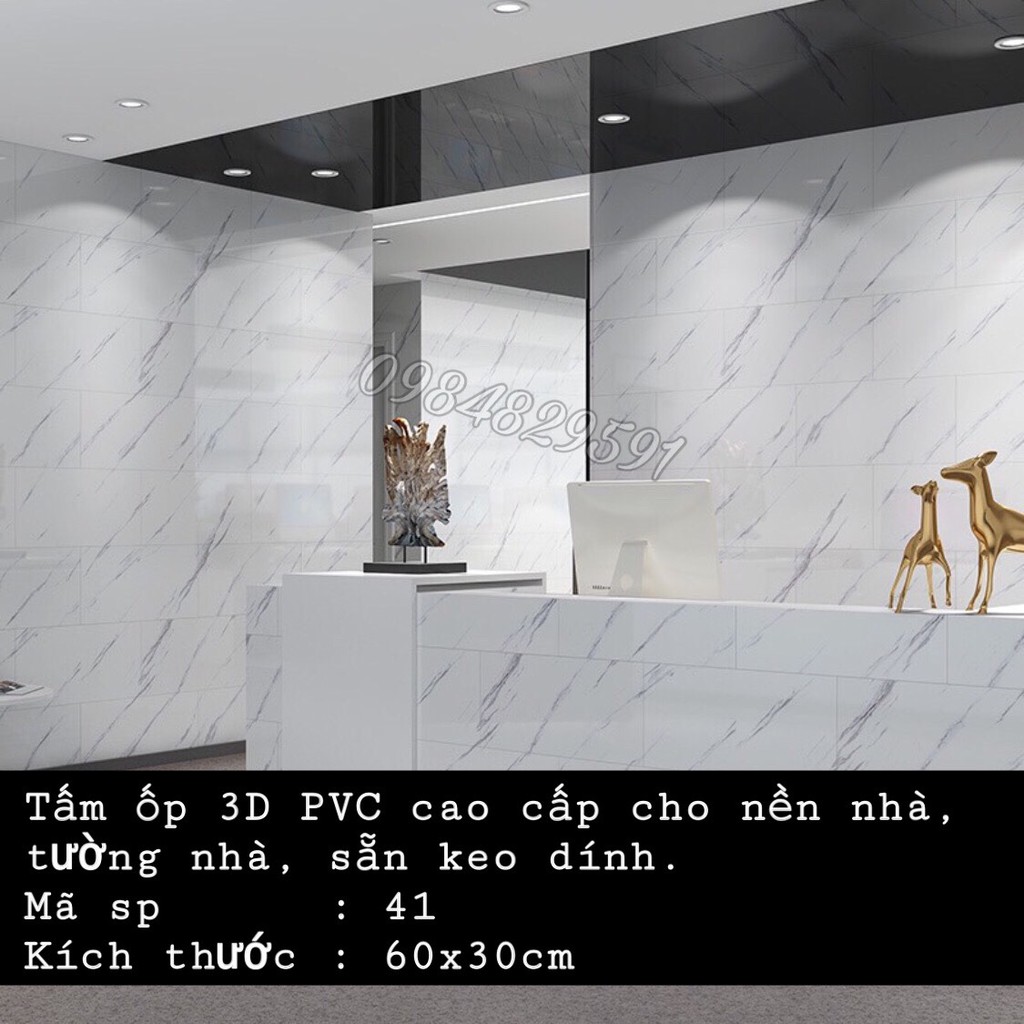 Siêu rẻ_Tấm ốp 3D PVC cao cấp cho nền nhà, tường nhà, sẵn keo dính.