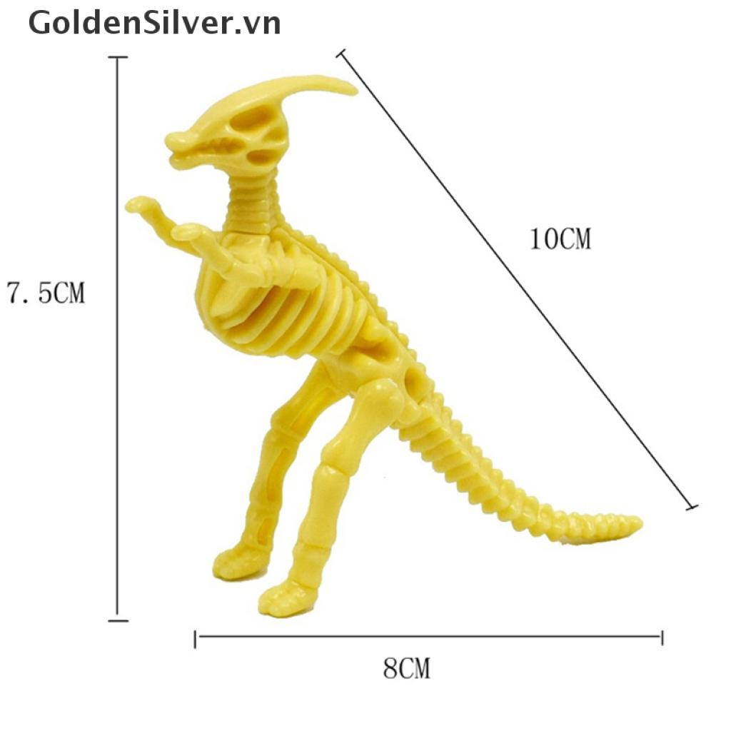 Bộ Xếp Hình Khủng Long Bằng Nhựa DIY Dành Cho Trẻ Em